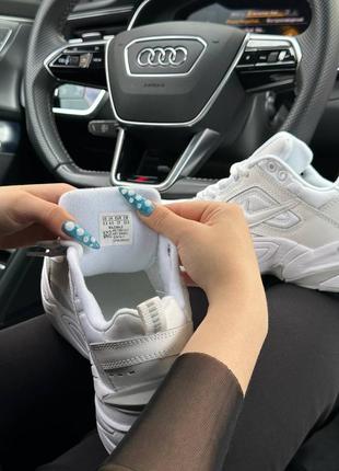 Жіночі кросівки nike m2k tekno  all white7 фото