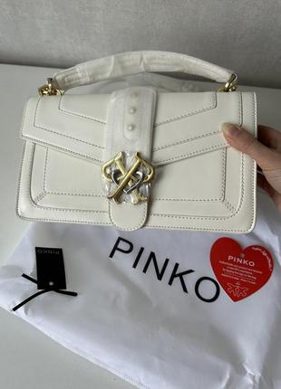 Сумка pinko pinko белая большая