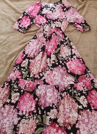 Стильное цветочное платье h&m