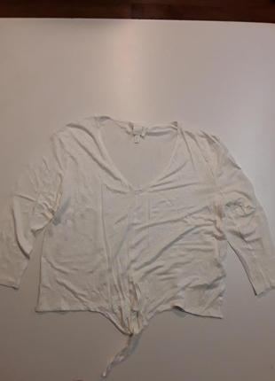Фирменная льняная блуза