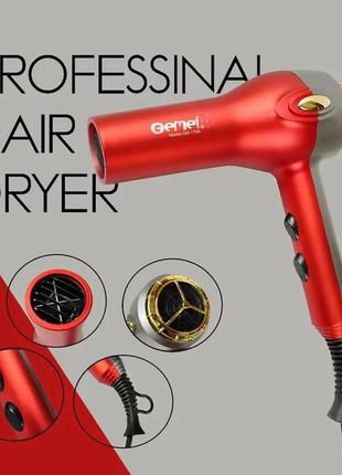 Професійний фен для волосся gemei gm-1786