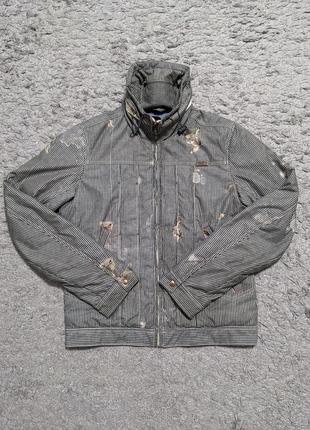 Эксклюзив, diesel vintage jacket, крутящий принт, брозовая фурнитура,size l, подойдут на м/s,плече46 подпохво56 рукав67 длина681 фото