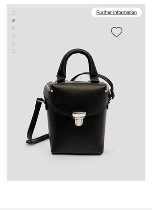 Чорна сумка stradivarius сумочка