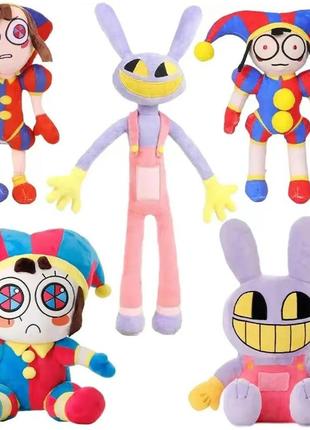 Набор 5 шт джекс и помни мягкие игрушки удивительный дивовижний цифровой цирк the amazing digital circus