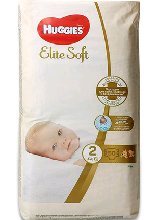 Підгузники huggies еліт софт 2р. 50шт