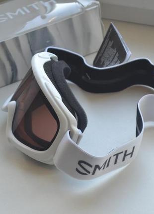 Лижна маска smith gambler white frame/rc361 фото