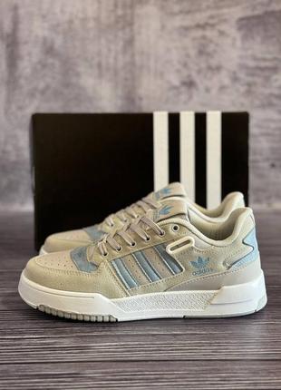 Мужские кроссовки адидас форум лоу adidas forum low grey light blue1 фото