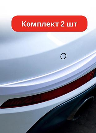 Захисні молдинги на кути бампера 2 шт. у кольорі білий карбон