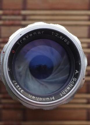Объектив a.schacht munchen travenar 85mm 2.8 для leica ( резьба m39)