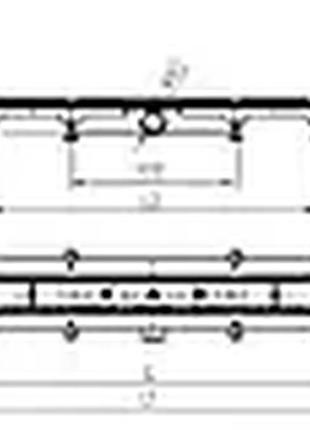 Душевой канал мсн 650 мм с решеткой классик (под плитку), сухой сифон dn40, h65 мм, горизонтальный фланец5 фото