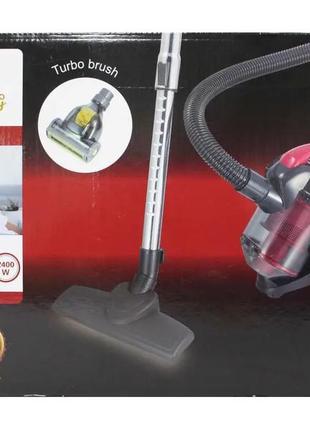 Колбовый пылесос crownberg cb-0110 2400 вт с турбо-щеткой salemarket