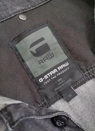 G-star raw мужская рубашка джинсовая серая3 фото