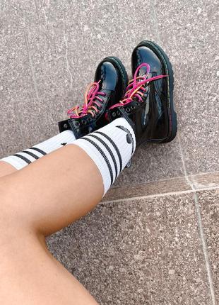 Dr. martens 1460 black rainbow 🆕 шикарные ботинки мартинс 🆕 купить наложенный платёж4 фото