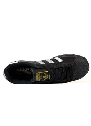 Adidas superstar black5 фото