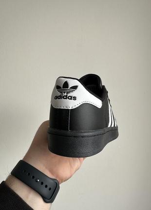 Adidas superstar black3 фото
