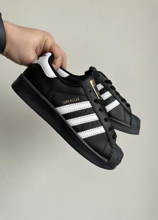 Adidas superstar black8 фото