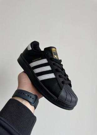 Adidas superstar black2 фото