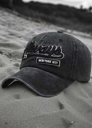 Современная трендовая кепка бейсболка винтажная универсальная