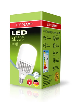 Лампа led 40w e27 6500k (led-hp-40276)