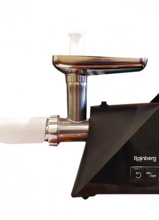 Електрична м'ясорубка rainberg rb-679 з насадкою соковичавницею salemarket