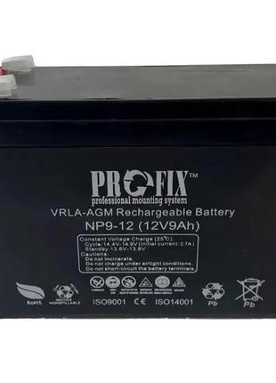 Аккумулятор profix vrla-agm, 12v 12ah (np12-12)