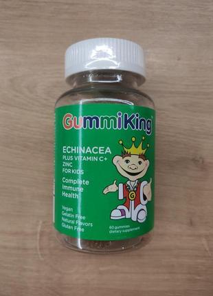 Gummiking, эхинацея с витамином с и цинком для детей, 60 таблеток