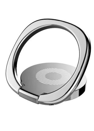 Кільце-підставка/попсокет для телефону «universe» металевий (срібло)1 фото