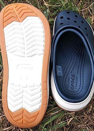 Крокс крокбенд клог фул форс сині нави crocs crocband™ full force clog navy/white4 фото