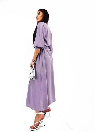 Платье-рубашка макси длины5 фото