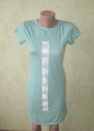 Платье летнее мятного цвета
