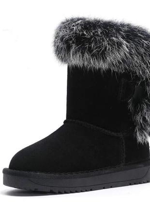 Замшевые угги для девочки р.26, 29, 30