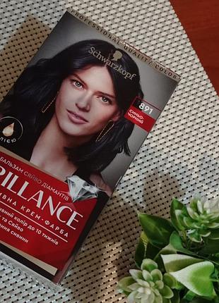 Стійка крем-фарба для волосся brillance 891, "синьо-чорний" від schwartzkopf🌹🖤🌹