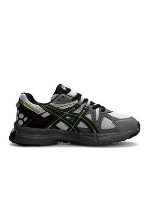 👕женские кроссовки asics gel - kahana 8 gray light green4 фото