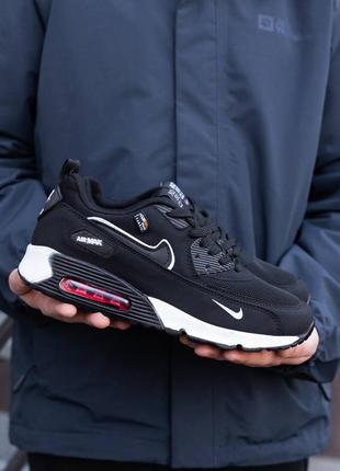 Чоловічі кросівки найк аір макс 90 чорні / nike air max 90 black white