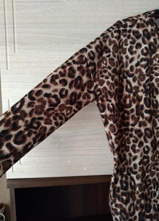 Леопардовое туника платье2 фото