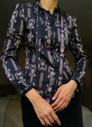 Винтажная шелковая блуза avant premiere2 фото