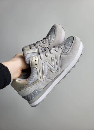 Стильні жіночі кросівки new balance, еко замша, 36-37-38-39-40-41