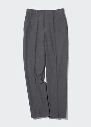 Брюки uniqlo сірі smart ankle length trousers