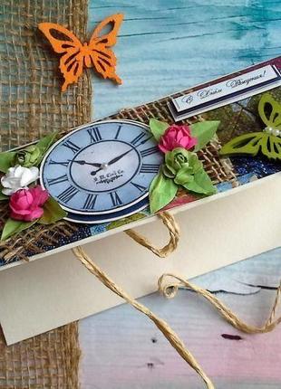 Денежный конверт, 10*10 см.