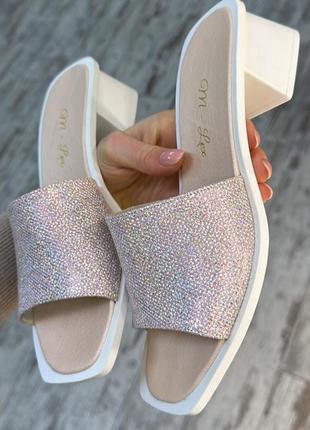 Мюлі натуральна шкіра нові 23,5 см 24 см