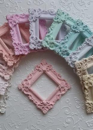 Рамка квадратная гипсовая, 6*6 см.