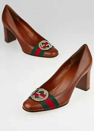 Кожаные туфли бренд gucci оригинал