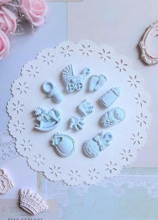 Гипсовый декор "детский", 10 шт/набор.