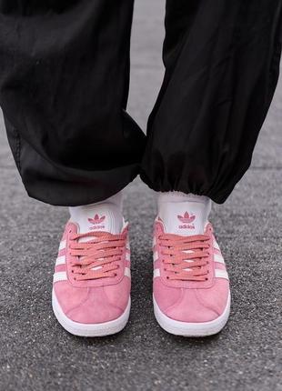 Adidas gazelle pink💗8 фото