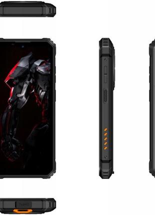 Смартфон oukitel wp28 8/256gb orange 4g, nfc, 48+2/5мп, lcd ips 6.58", ip68 / ip69k, tiger t606, 10600ма 4