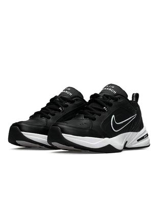 Nike air monarch iv чорні з білим1 фото
