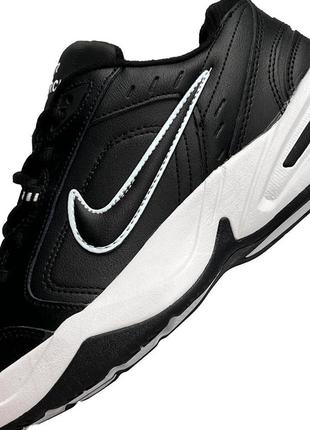 Nike air monarch iv чорні з білим8 фото