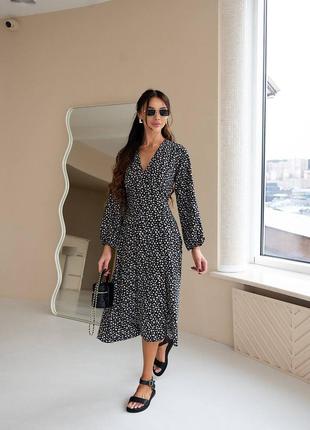 Платье миди с пышной юбкой солнце расклешенное белое чёрное с декольте вечернее длинное с рукавами фонариками корсетное