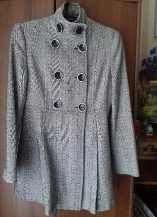 Стильное осеннее женское пальто в "ёлочку" от sevenhill