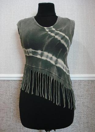 Кроп топ трикотажная футболка-варенка